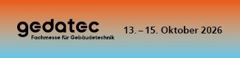 Titelbild zur Veranstaltung gedatec Fachmesse für Gebäudetechnik